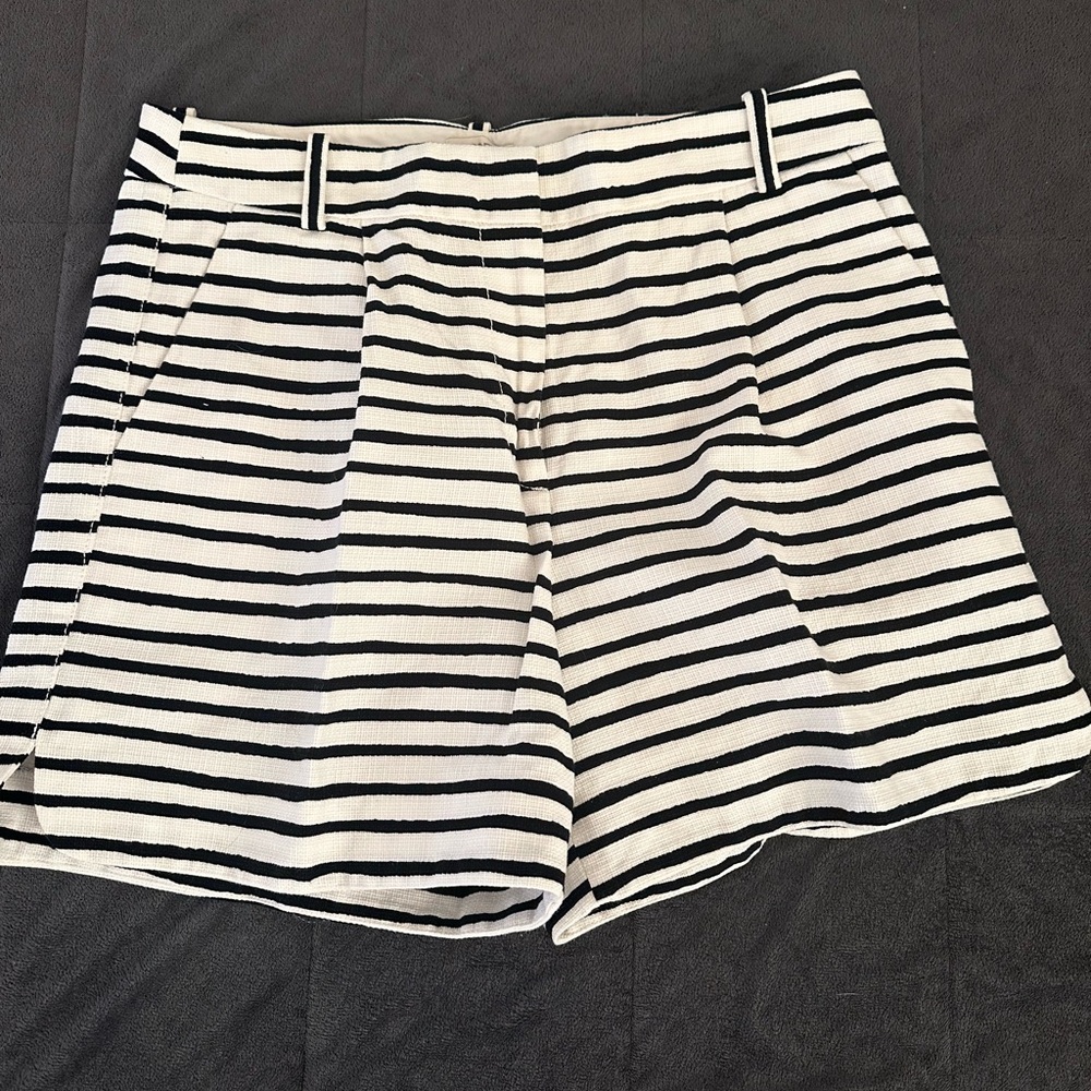 Classy J. Crew Black and White Bermuda Shorts